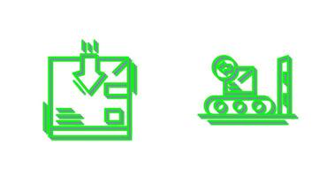 return and delivery Icon vector