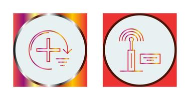 Add and Signal Icon vector