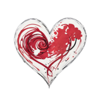 Liebe Illustration png Bild transparent Hintergrund ai generativ