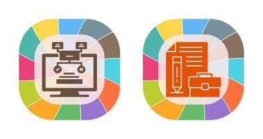 Methodology and Portfolio Icon vector