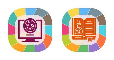 Petri Dish and Chemical Icon vector