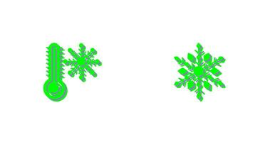 Snow Flake and Cold Icon vector