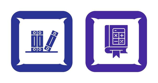archivo y matemáticas icono vector