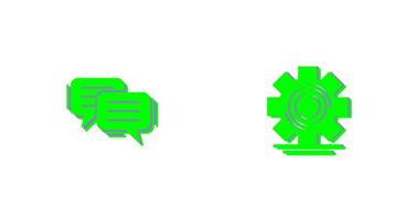 Chat and Setting Icon vector