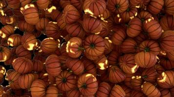 Halloween pumpkin transitions lanterns hoizontal whipe video