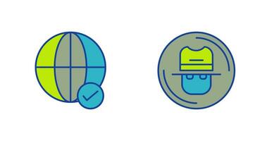 Internet and Spy Icon vector