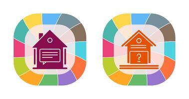 Message and Unknown Icon vector