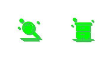 Search and Table Icon vector