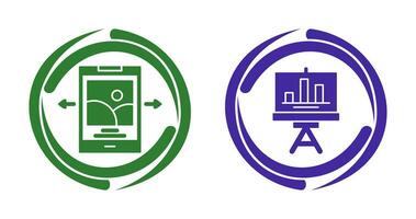 Swipe and Finance Icon vector