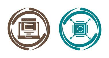 Pop Up and Maximize Icon vector