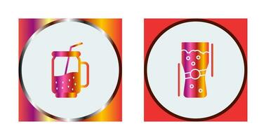 Cocktail and Pint Of Beer Icon vector