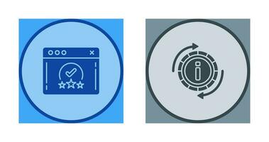 rating and refresh  Icon vector