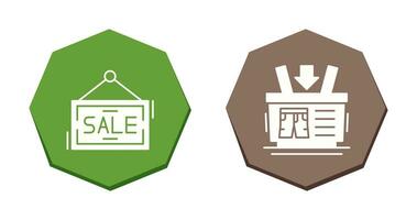 Shopping Basket and Super Sale Icon vector