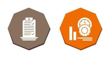 Check List and Performance Icon vector