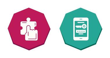 Quick Selection and One Time Password Icon vector