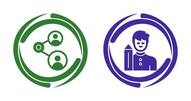 Share and Designer Icon vector