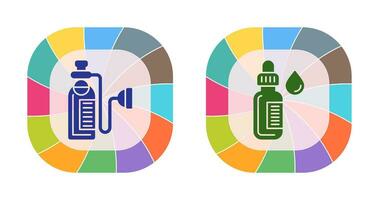 Oxygen and Dropper Icon vector