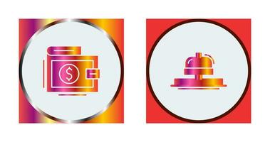 Wallet and Bell Icon vector