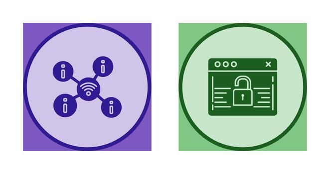 wifi and password Icon vector