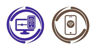 Wifi y sensible icono vector