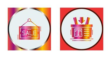 Shopping Basket and Super Sale Icon vector