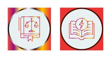 Law and Electricity Icon vector