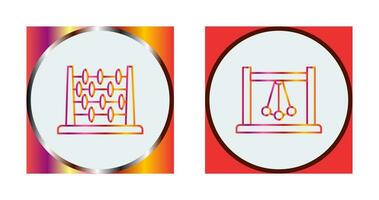 Abacus and Pendulum Icon vector