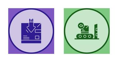 return and delivery Icon vector