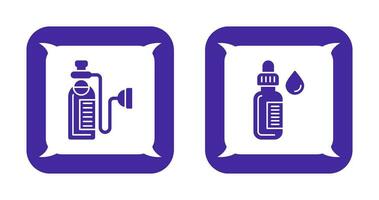 Oxygen and Dropper Icon vector