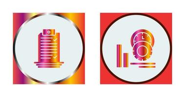 Check List and Performance Icon vector
