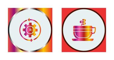 Coffee and Rotate  Icon vector