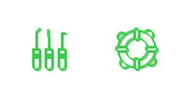 Lockpick and Life Guards Icon vector