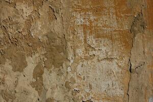 old concrete with brown plaster wall texture and background photo