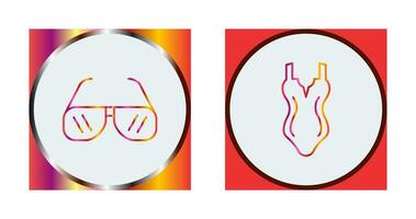 Sun Glasses and Swim  Icon vector