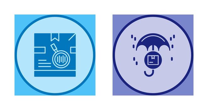 tracking code and protection Icon vector