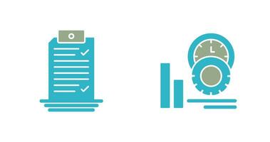 Check List and Performance Icon vector