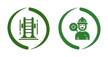 Ladder and Support Icon vector