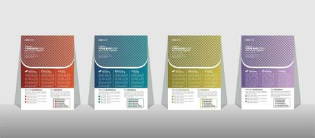 Corporate Business Flyer poster pamphlet brochure cover design layout background, two colors scheme, vector template in A4 size.