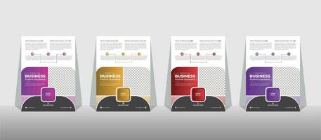 Corporate Business Flyer poster pamphlet brochure cover design layout background, two colors scheme, vector template in A4 size.