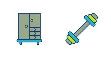 Closet and Gym Icon vector