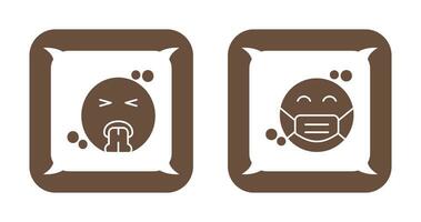 Vomit and Mask Icon vector