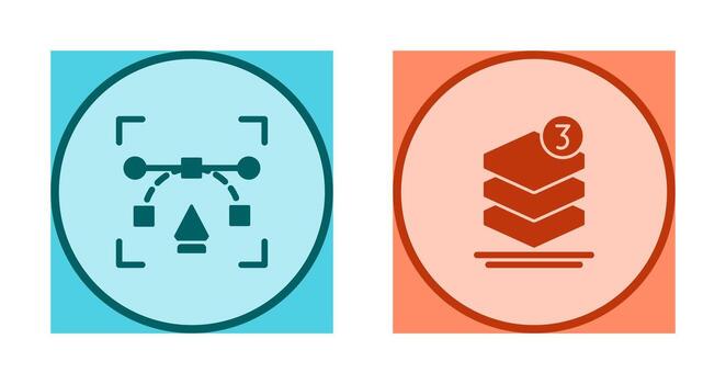 vector and layer Icon