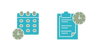 Deadline and Task Management Icon vector