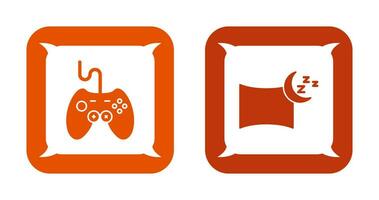 joystick and Pillow Icon vector