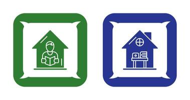 Home Learning and Home Work Place Icon vector