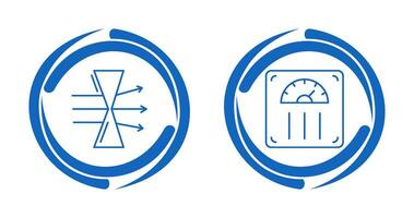 Dispersion and Weight Scale Icon vector