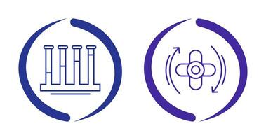 Communicating Vessels AND Rotate Icon vector