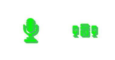 Microphone and Sound System Icon vector