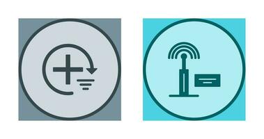 Add and Signal Icon vector