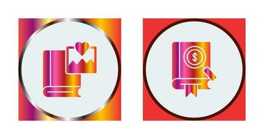 Pictures and Search Icon vector